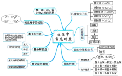 盐和化学肥料总结与练习答案